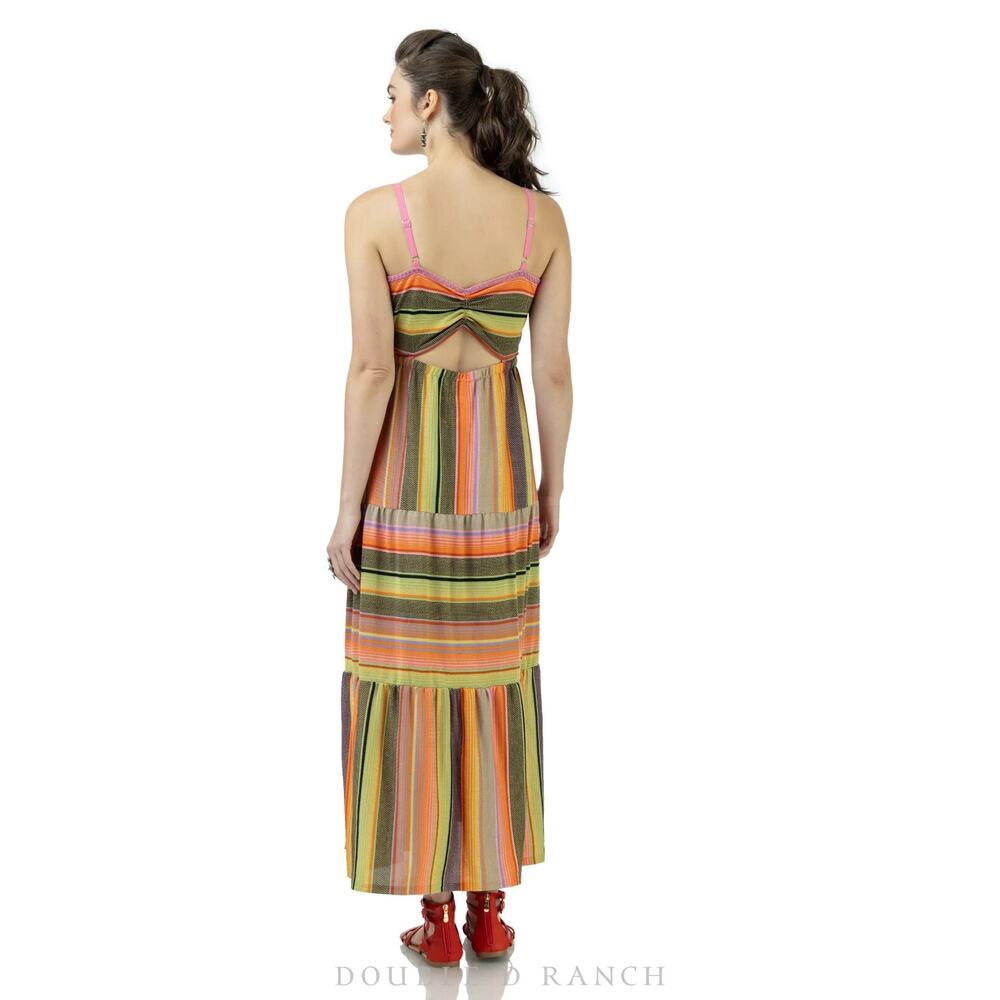 Double D Ranch Desperado Serape Maxi Dress NWT XL Knit Multicolored Boho - Picture 13 of 16